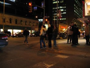 Downtown Toronto after Leafs won the Quarter Finals 14.JPG